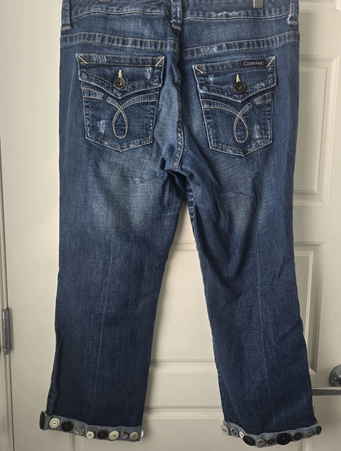 Calvin Klein Cropped And Customized Jeans - photo 2