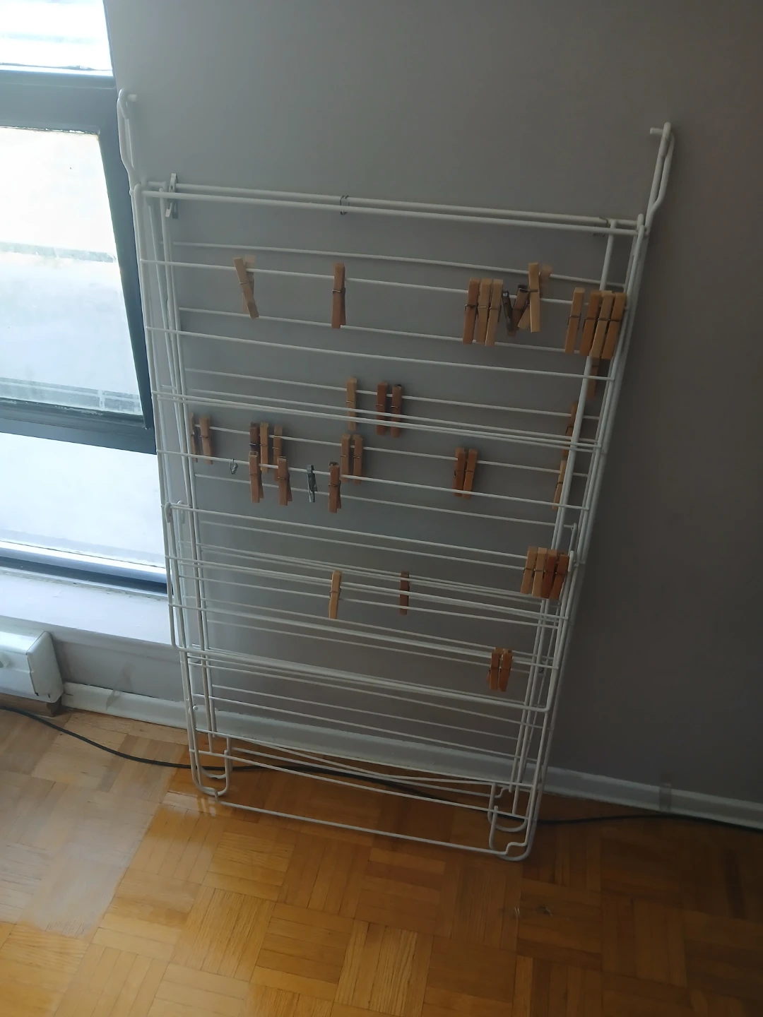 White Clothes Drying Rack