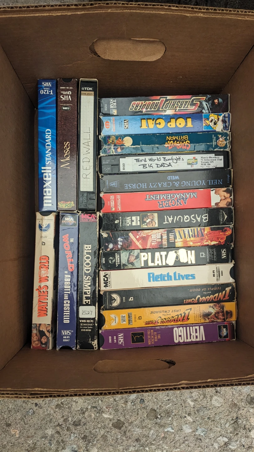 Collection of VHS Tapes