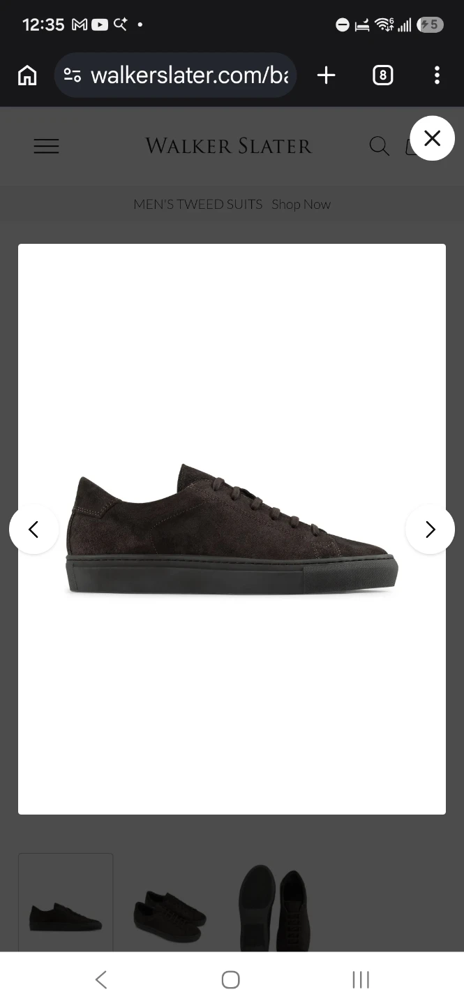 Men's FILA Black Canvas Sneakers