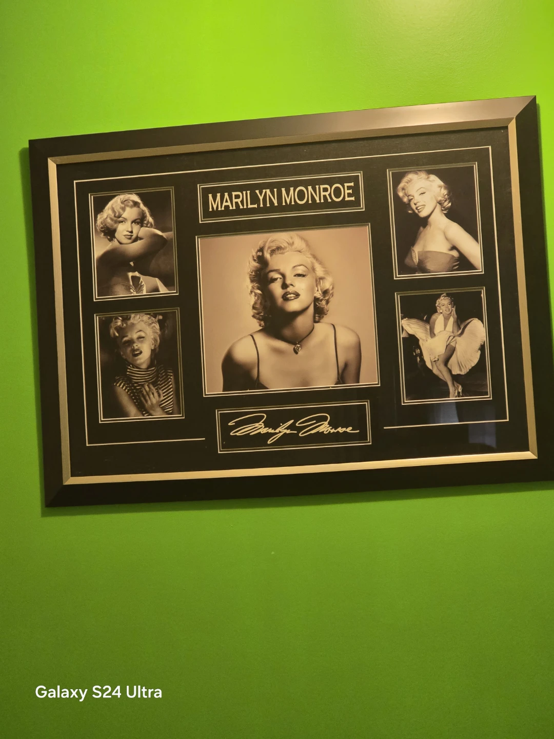 Marilyn Monroe Framed Photo Collage with Autograph Replica