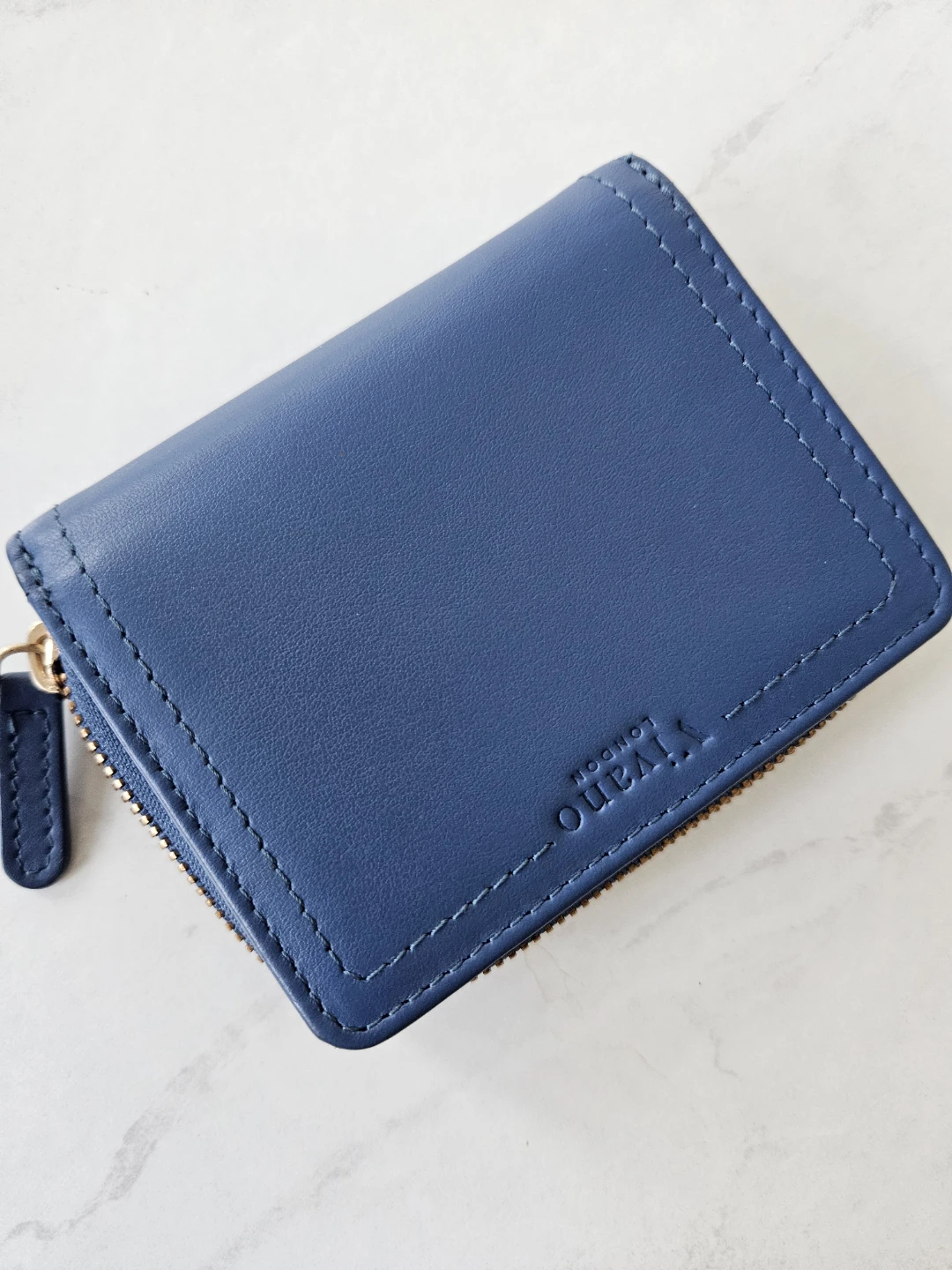 Vivano London Blue Leather Small Wallet