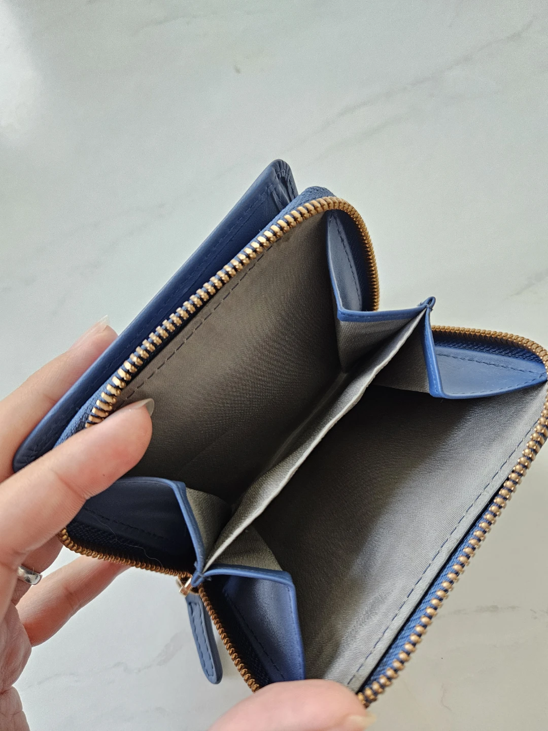 Vivano London Blue Leather Small Wallet - photo 4