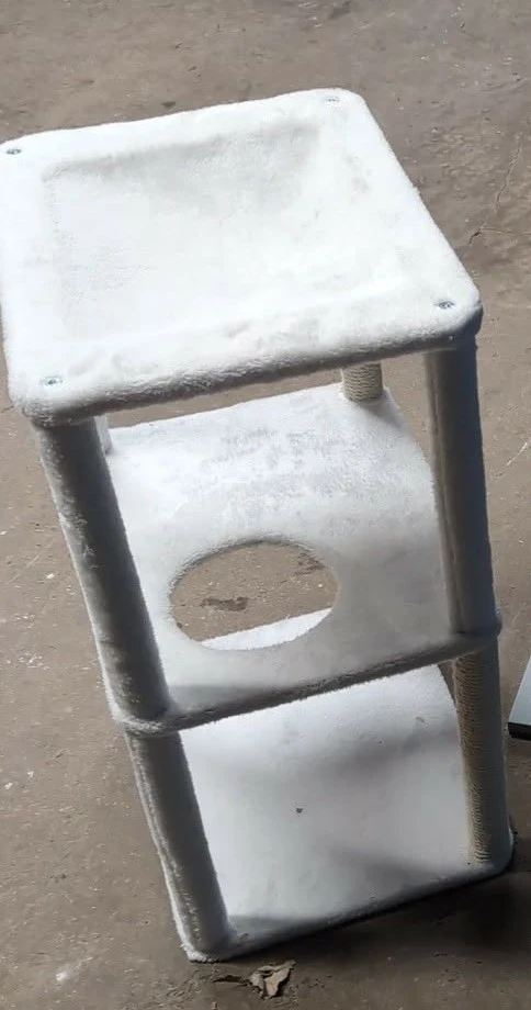 White plush Cat Tree
