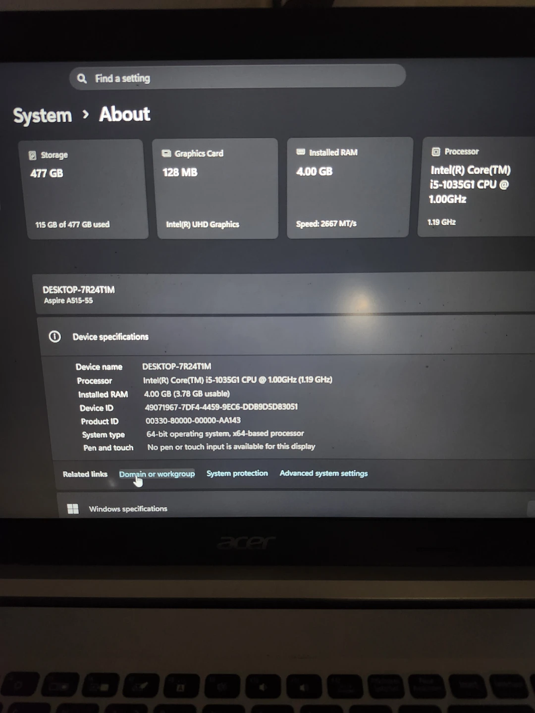 Acer Aspire A515-55 Laptop - photo 3