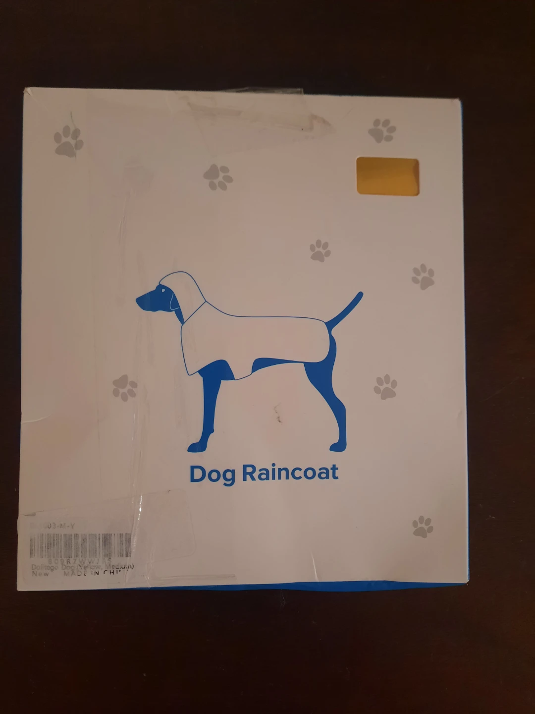 Dog Raincoat - Yellow, Medium