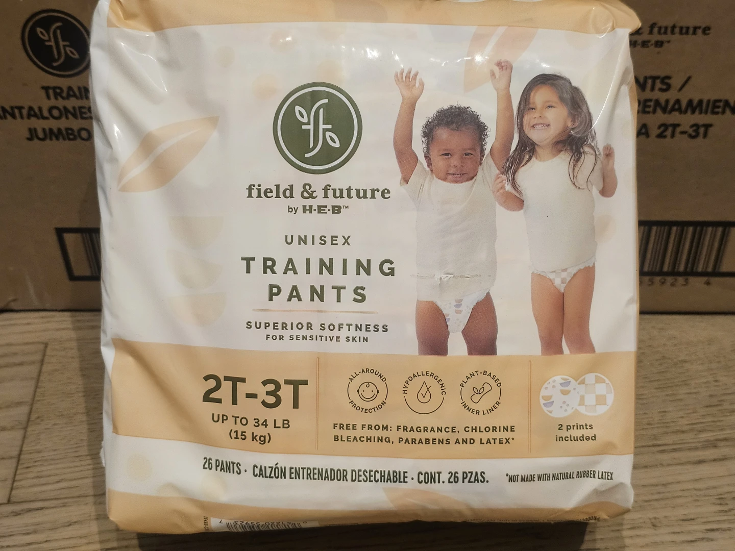 Field & Future by H-E-B Unisex Training Pants 2T-3T (26 ct)