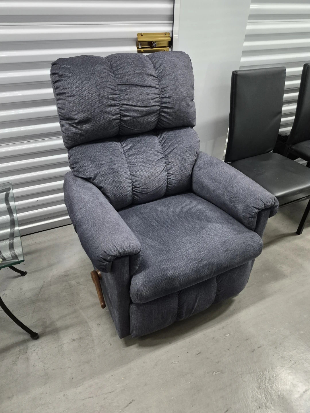 Gray Recliner Chair with Footrest