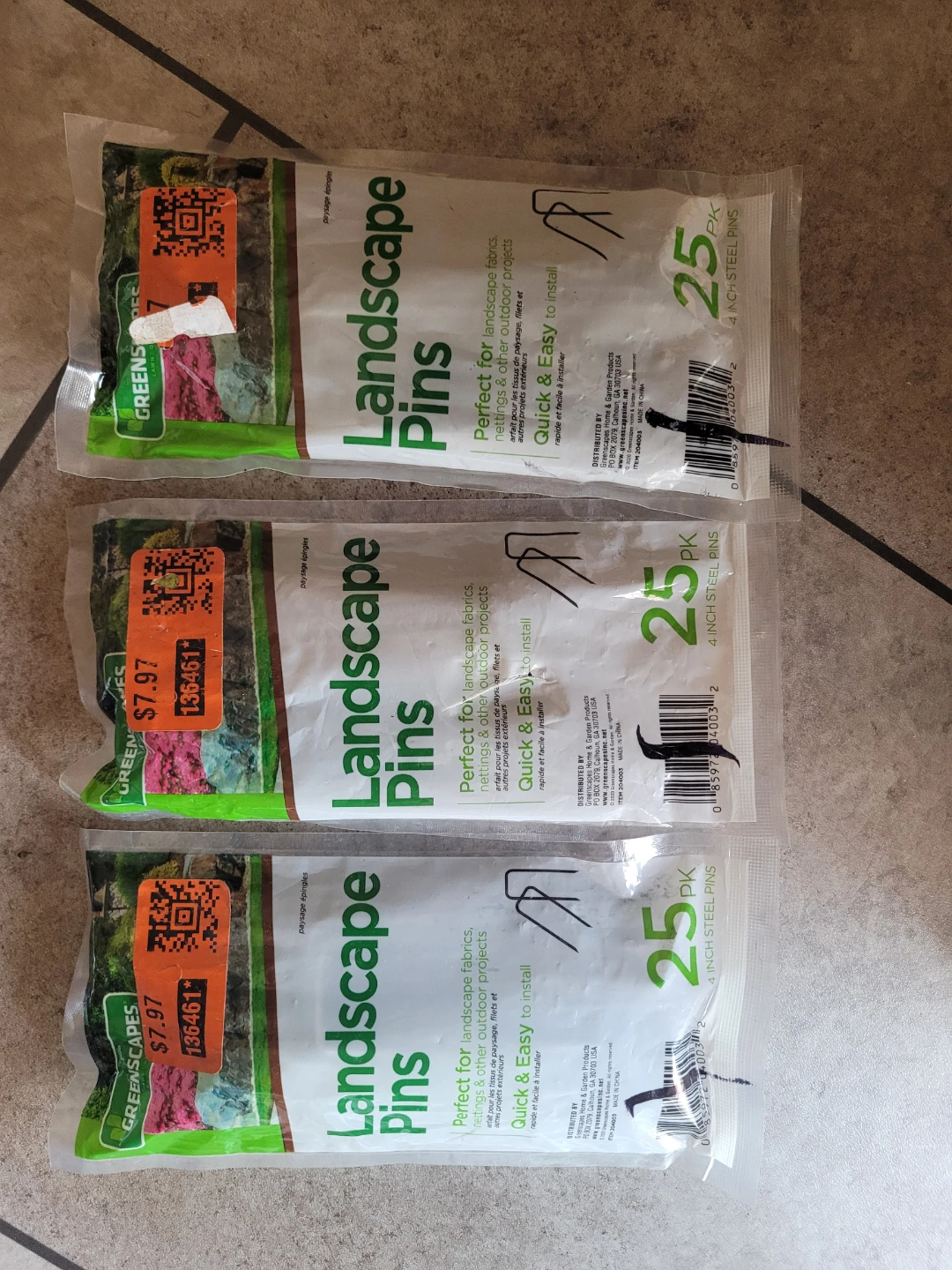GreenScapes Landscape Pins (3 packs)