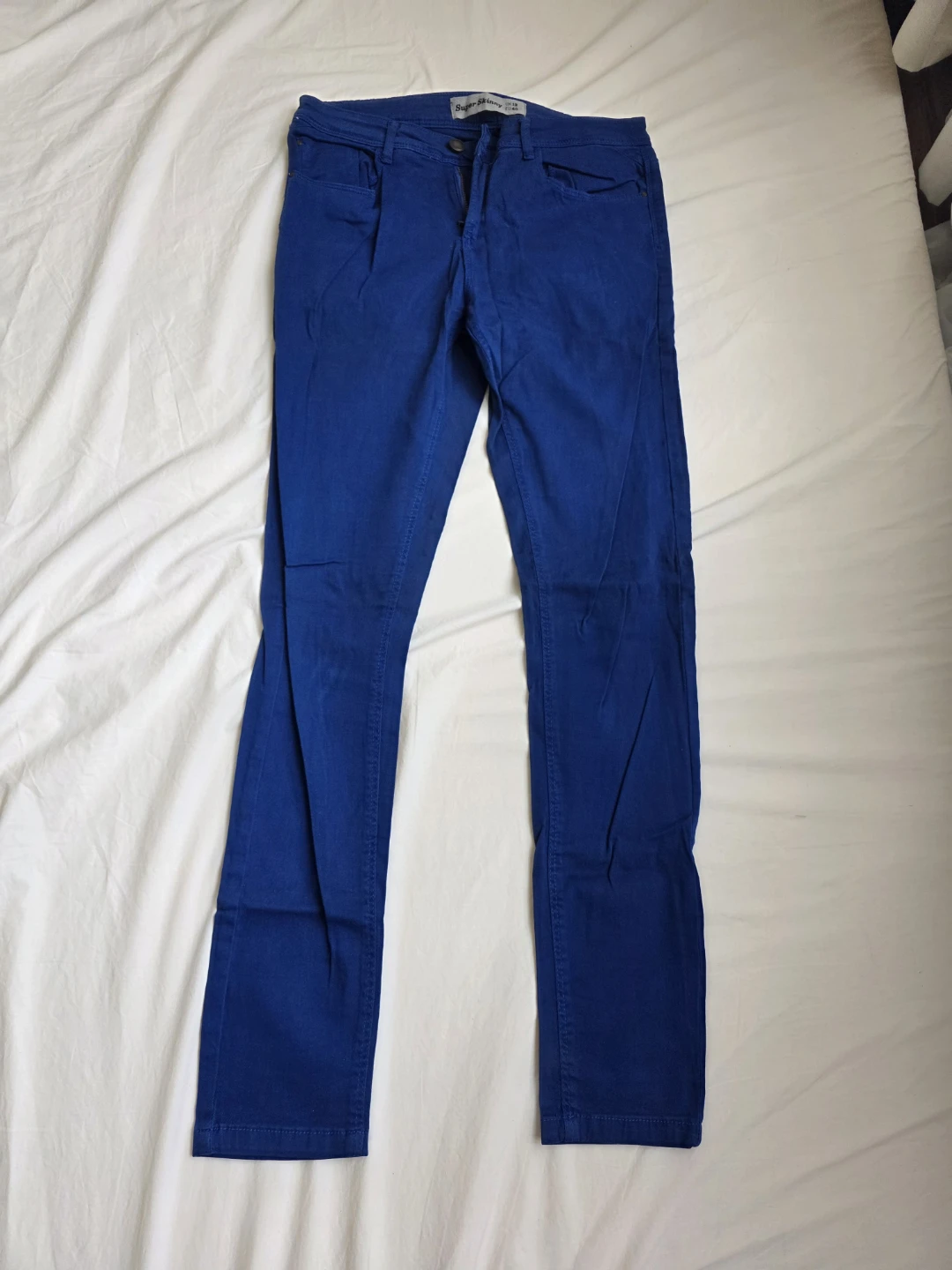 Royal Blue Skinny Jeans - Size 12