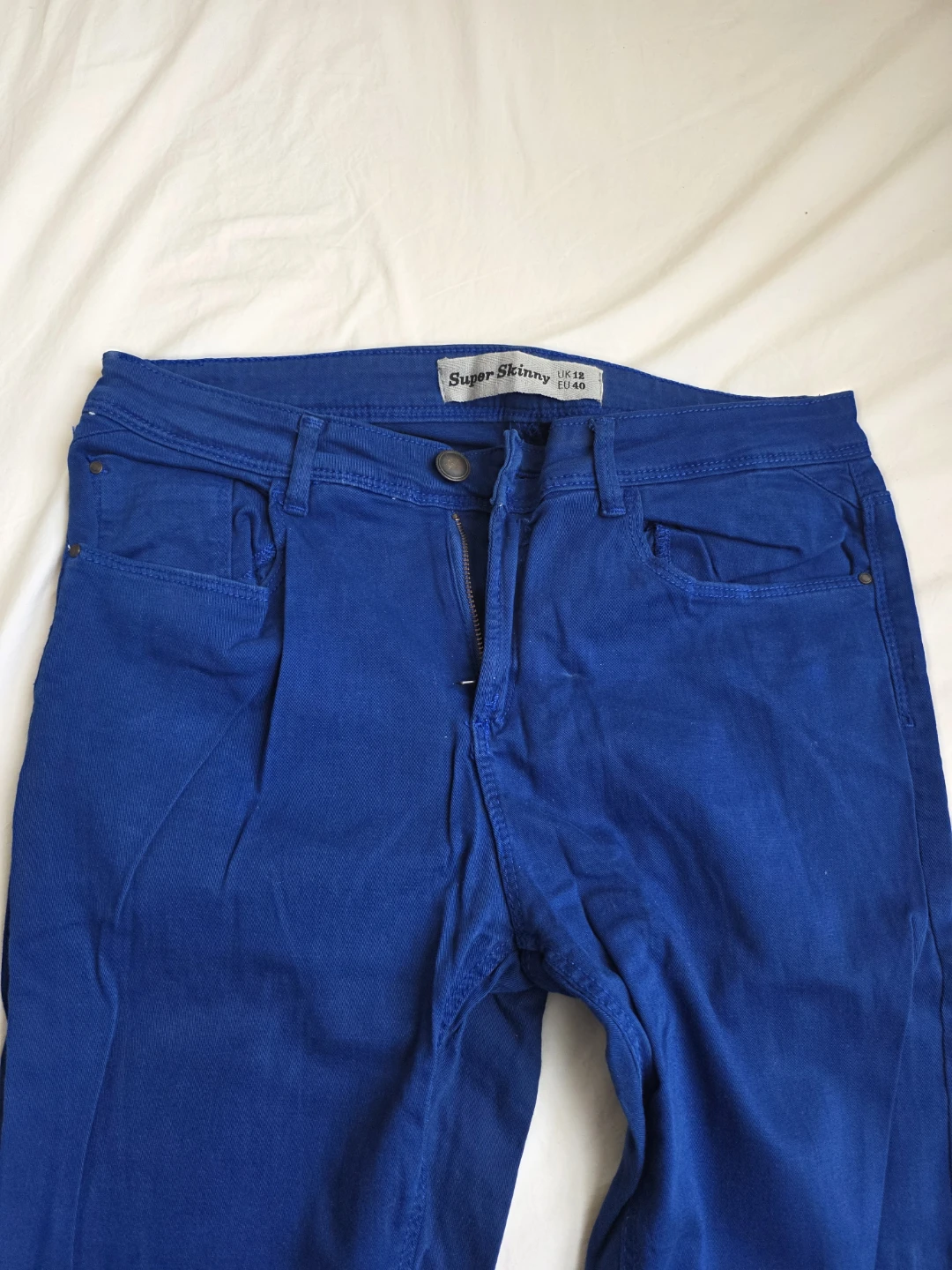 Royal Blue Skinny Jeans - Size 12 - photo 3