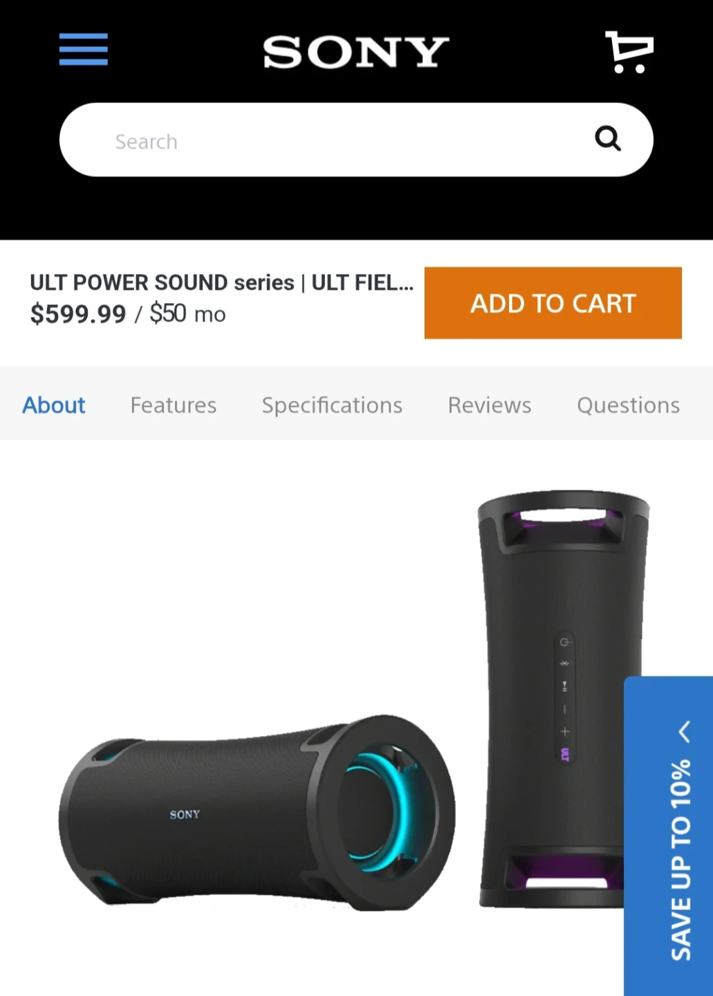 (New)Sony ULT Field 7 Portable Bluetooth Speaker - photo 3