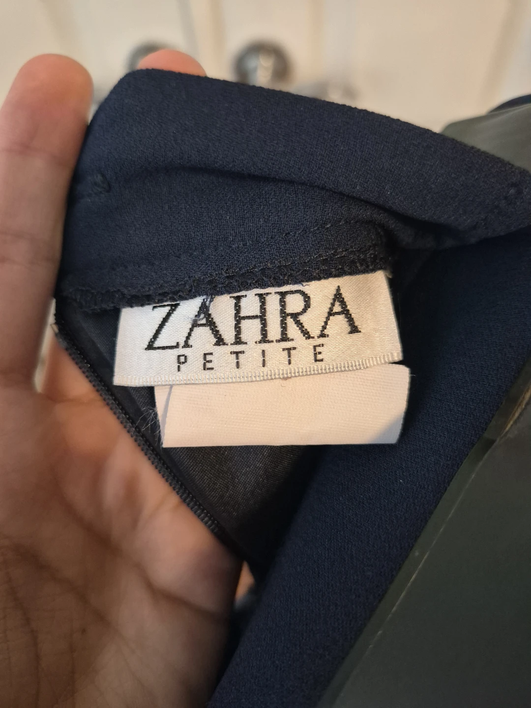 Zahra Petite Navy Pencil Skirt - photo 4