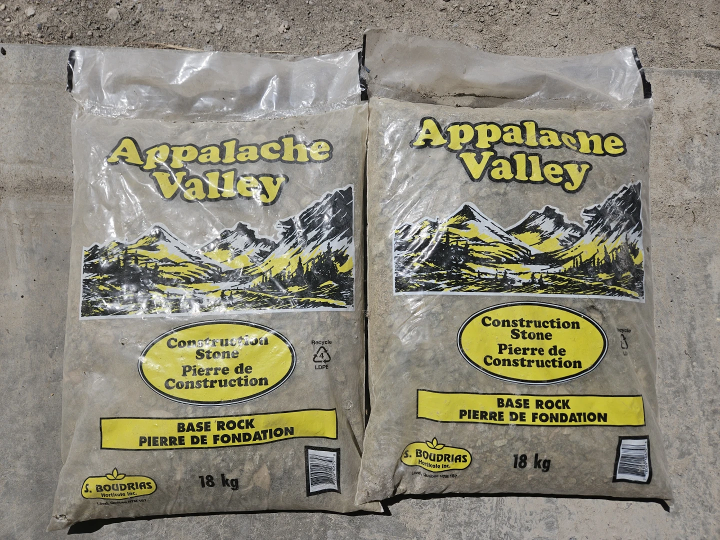 Appalachian Valley Construction Stone Base Rock