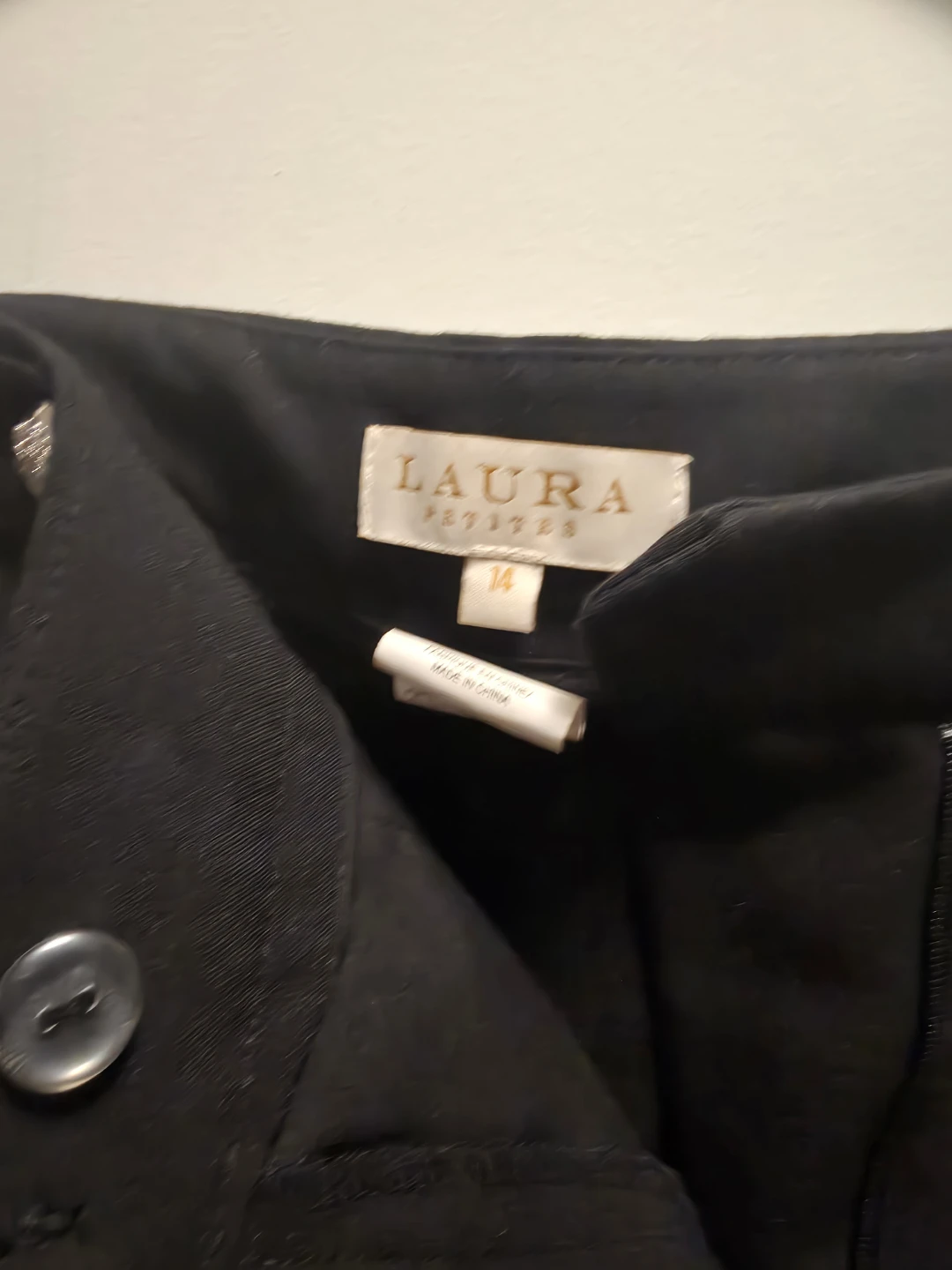 Laura Petites Black Button Detail Pants - photo 5