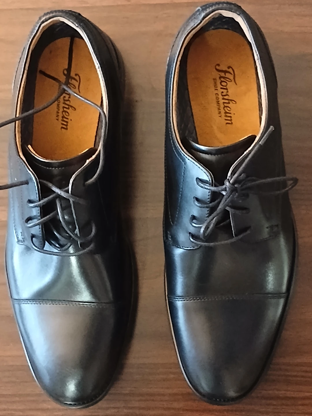 Florsheim Black Cap Toe Oxford Dress Shoes