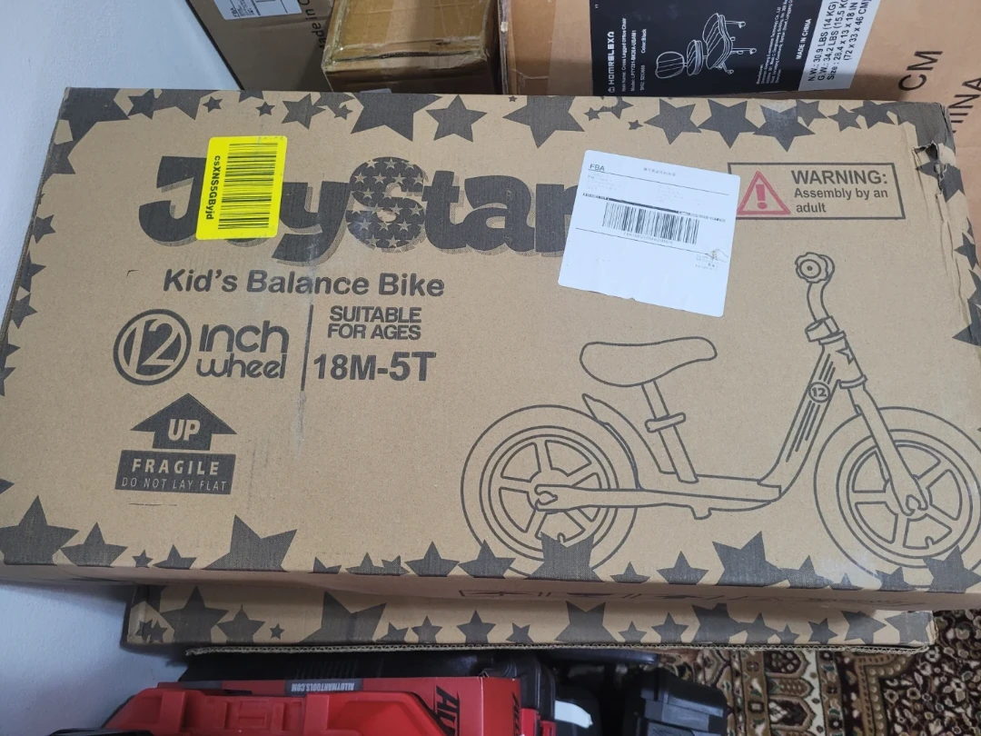 Joystar 12-inch Kid's Balance Bike - Pink