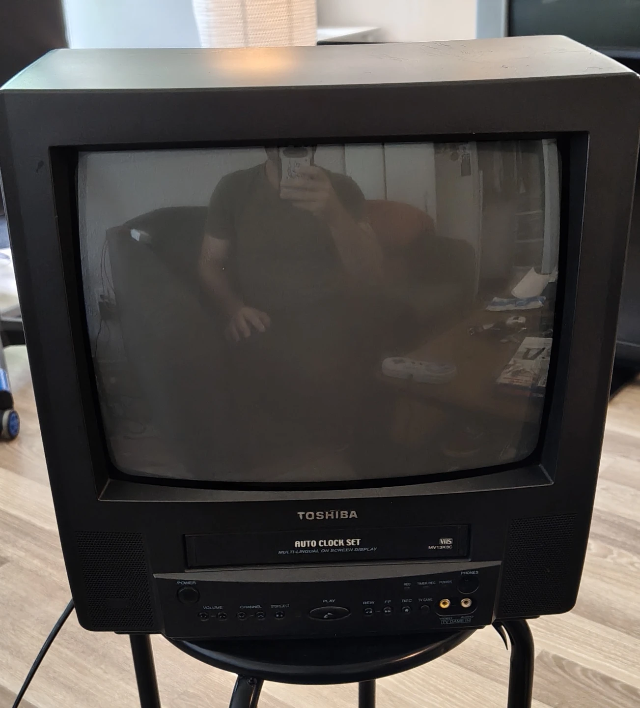 13" Toshiba CRT + VCR combo