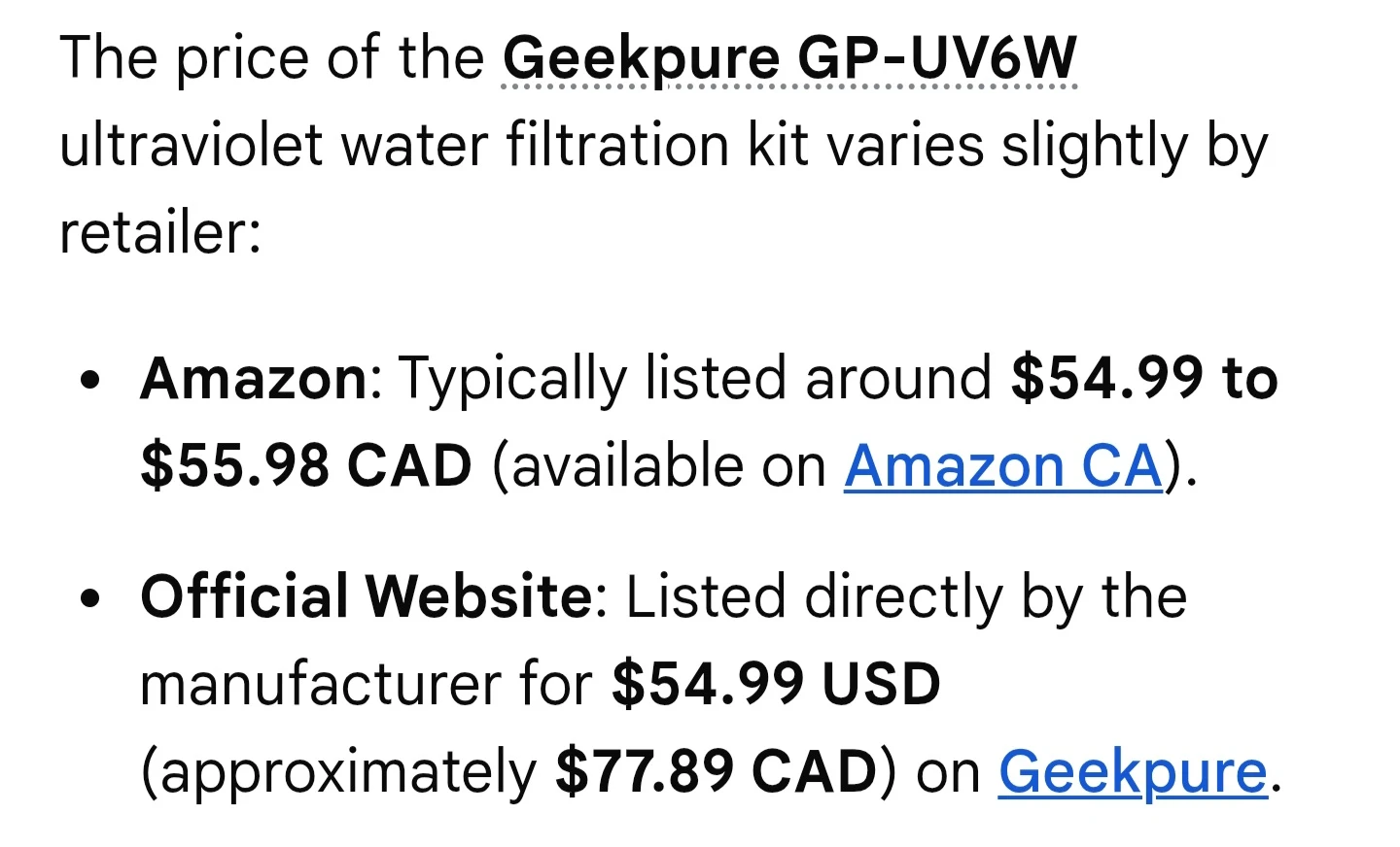Geekpure GP-UV6W UV Water Filter System - photo 5