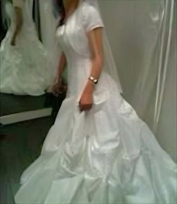 White Wedding Dress with Bolero and Veil - photo 2