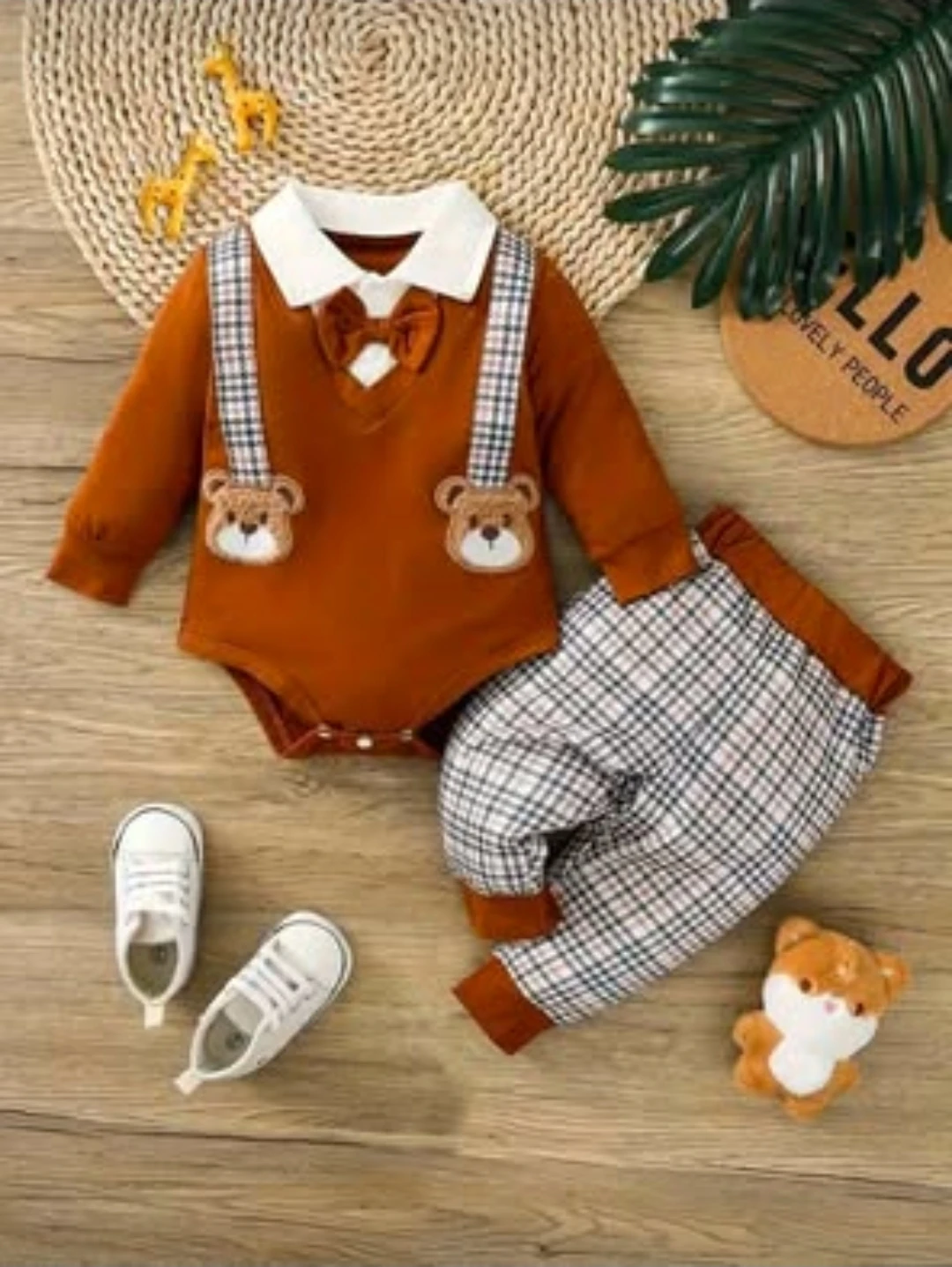 Baby Boy Outfit - Bodysuit & Pants Set