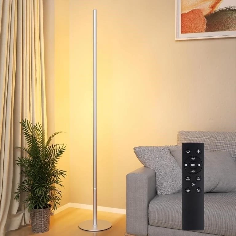 Marlrin Modern LED Corner Floor Lamp, Dimmable