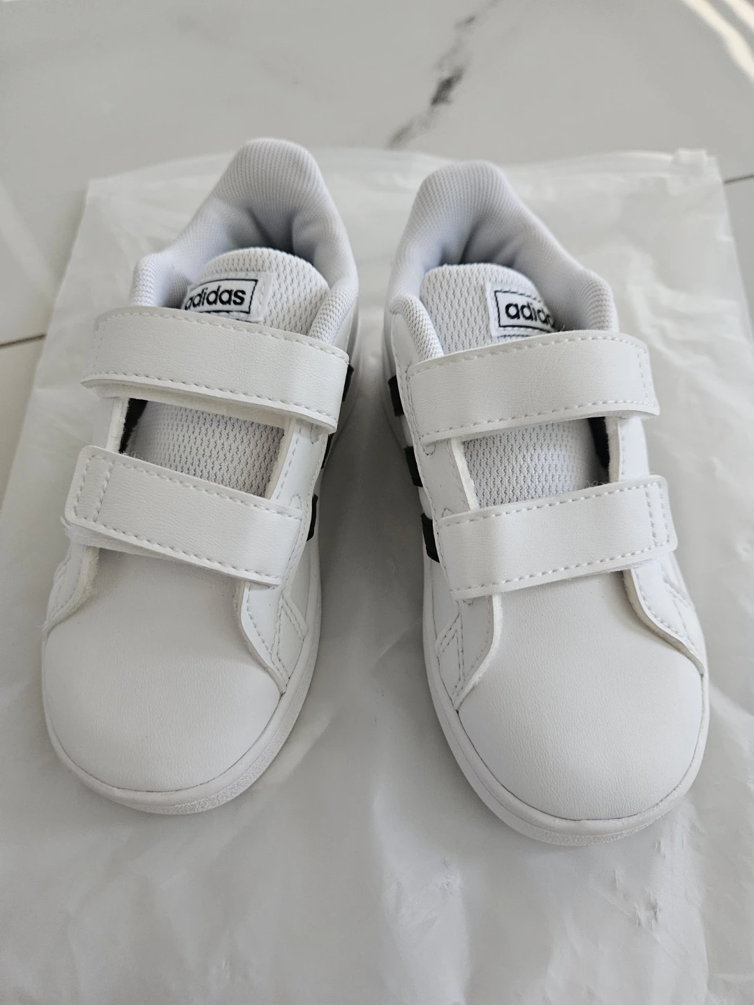 Adidas Grand Court Shoes - Toddler Size 5 - White/Black - photo 2