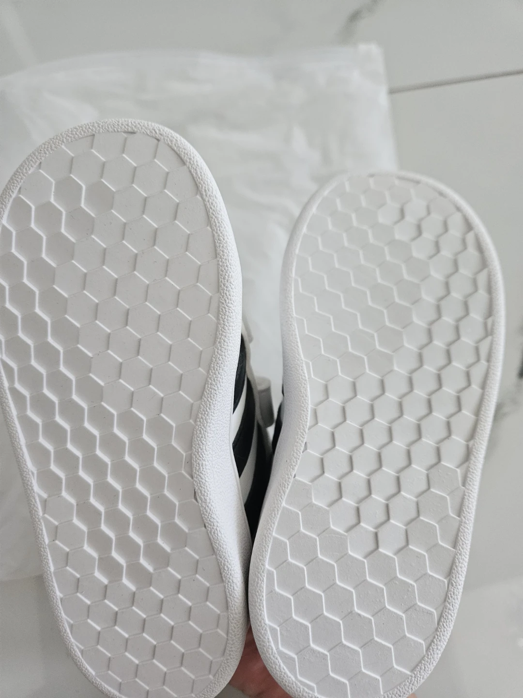 Adidas Grand Court Shoes - Toddler Size 5 - White/Black - photo 5