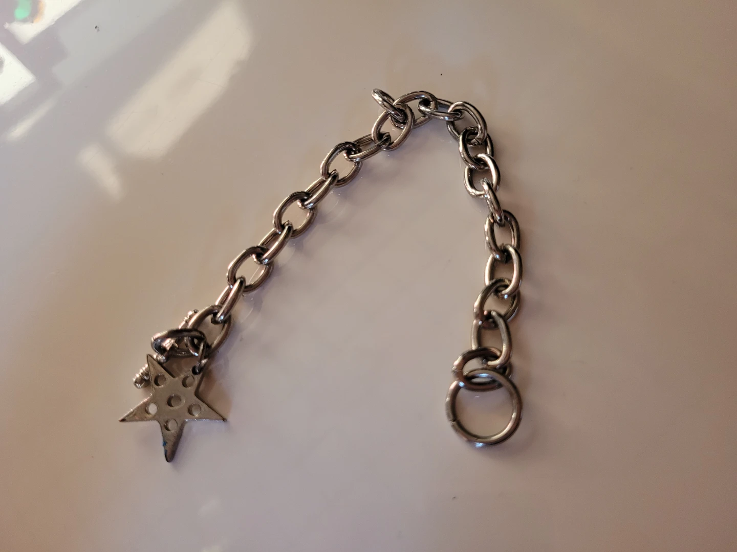 Chunky Chain Bracelet with Star Charm