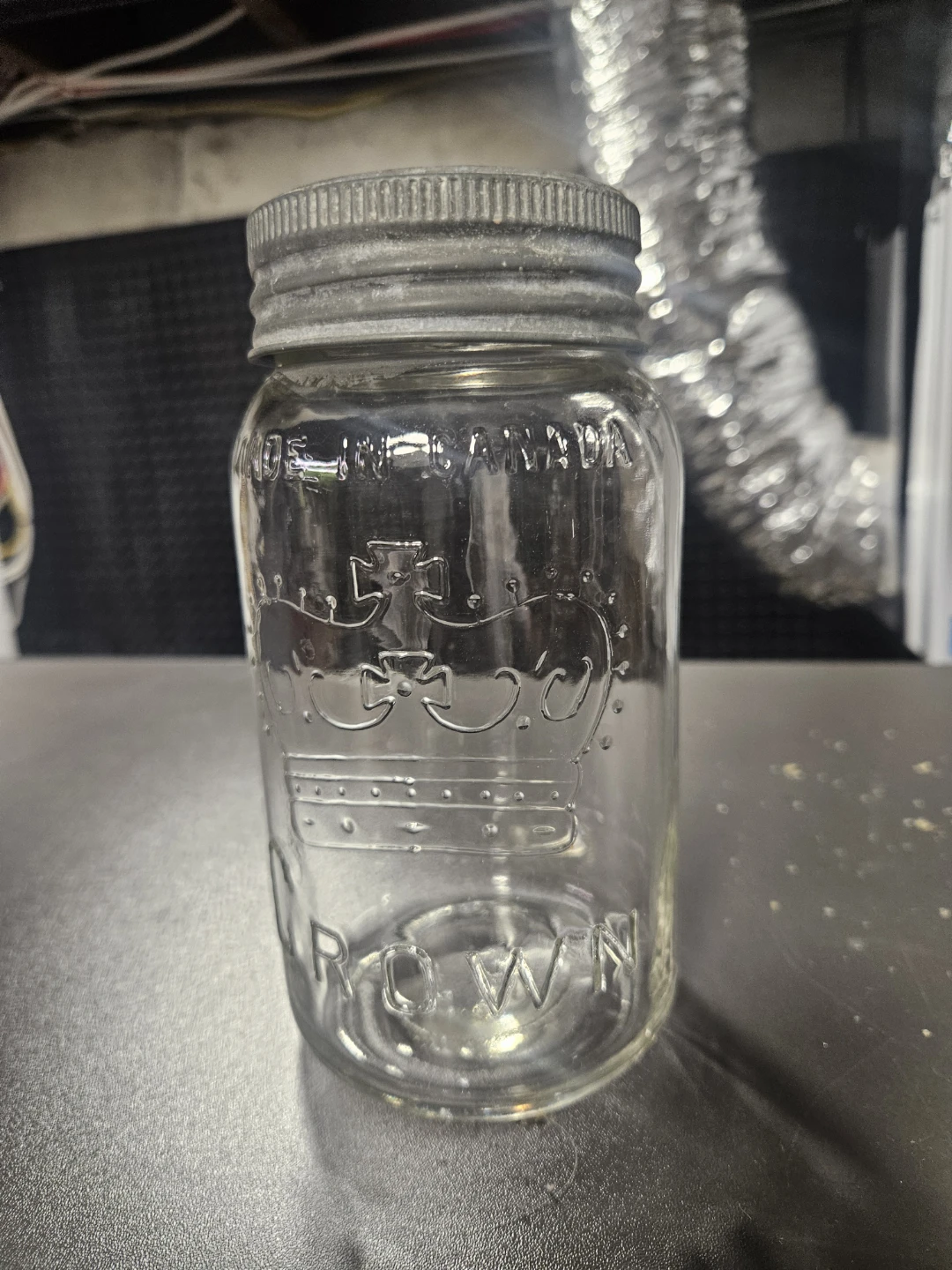 Crown "Made in Canada" Glass Jar with Metal Lid - photo 2