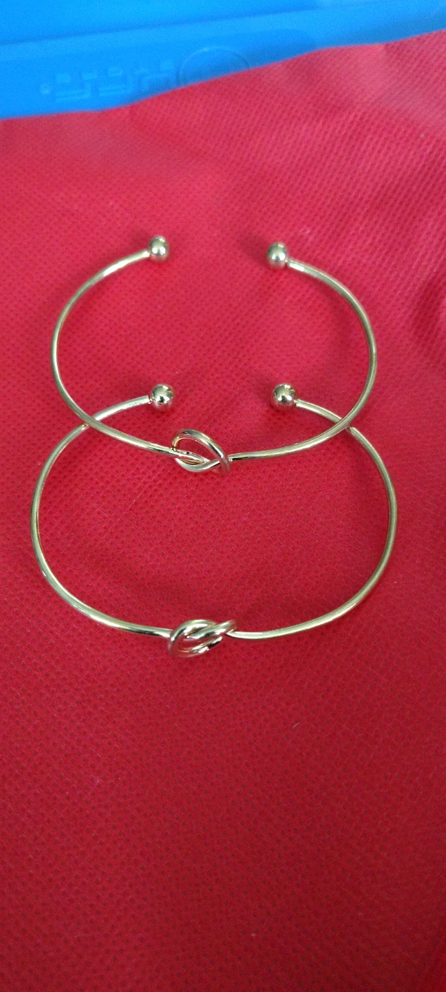 Set of 2 Gold-Tone Knot Bracelets - photo 3