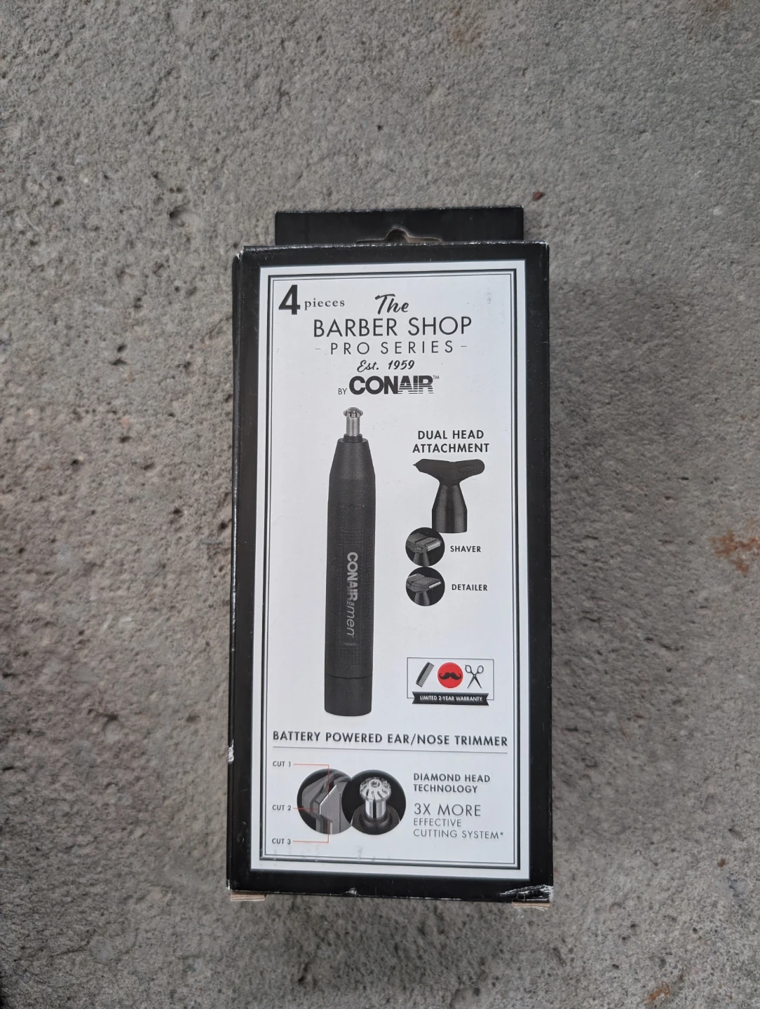 Conair Barber Shop Pro Series Battery Powered Ear/Nose Trimmer