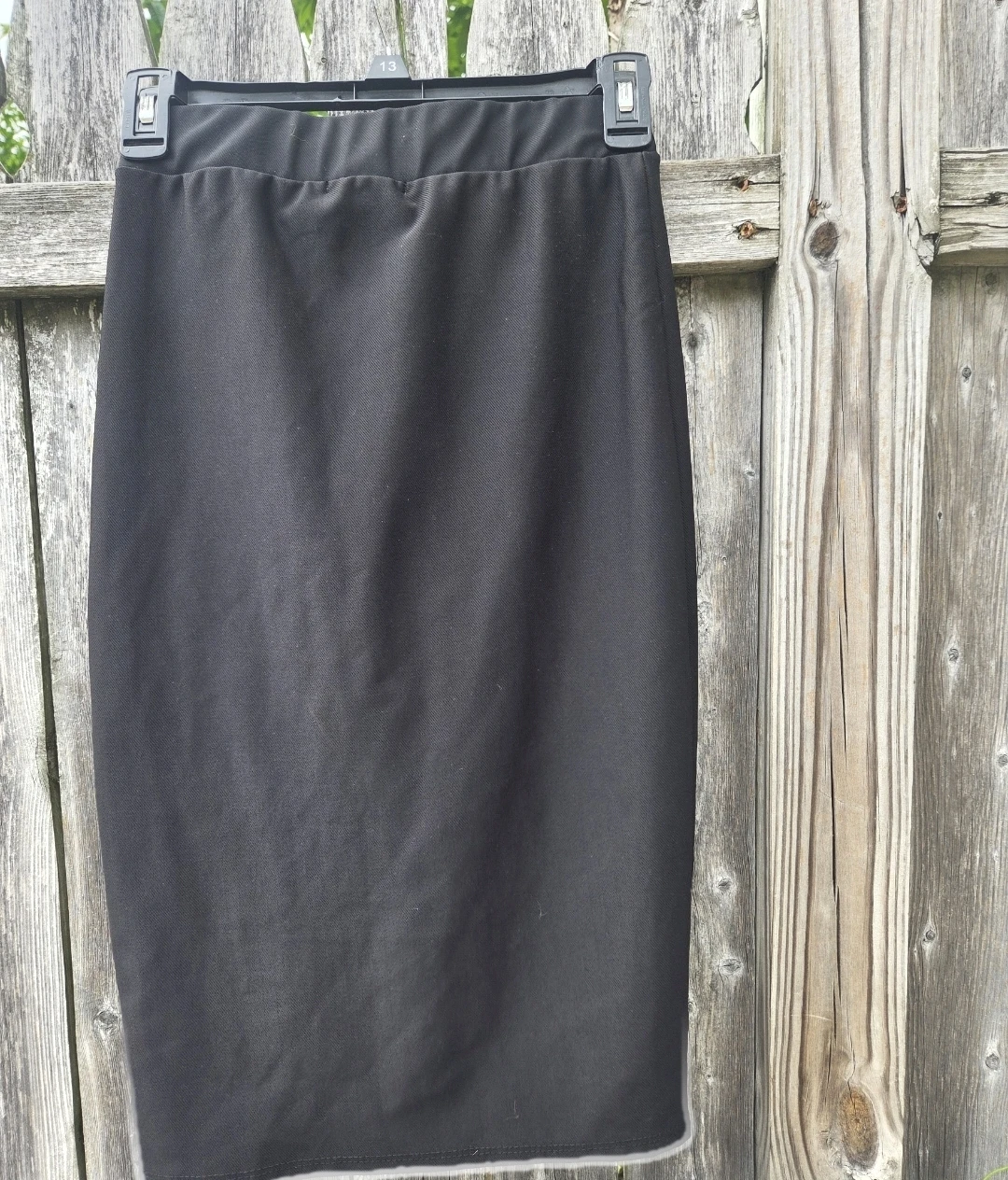 Charlotte Russe Black Pencil Skirt with Side Slit - Size S - photo 3