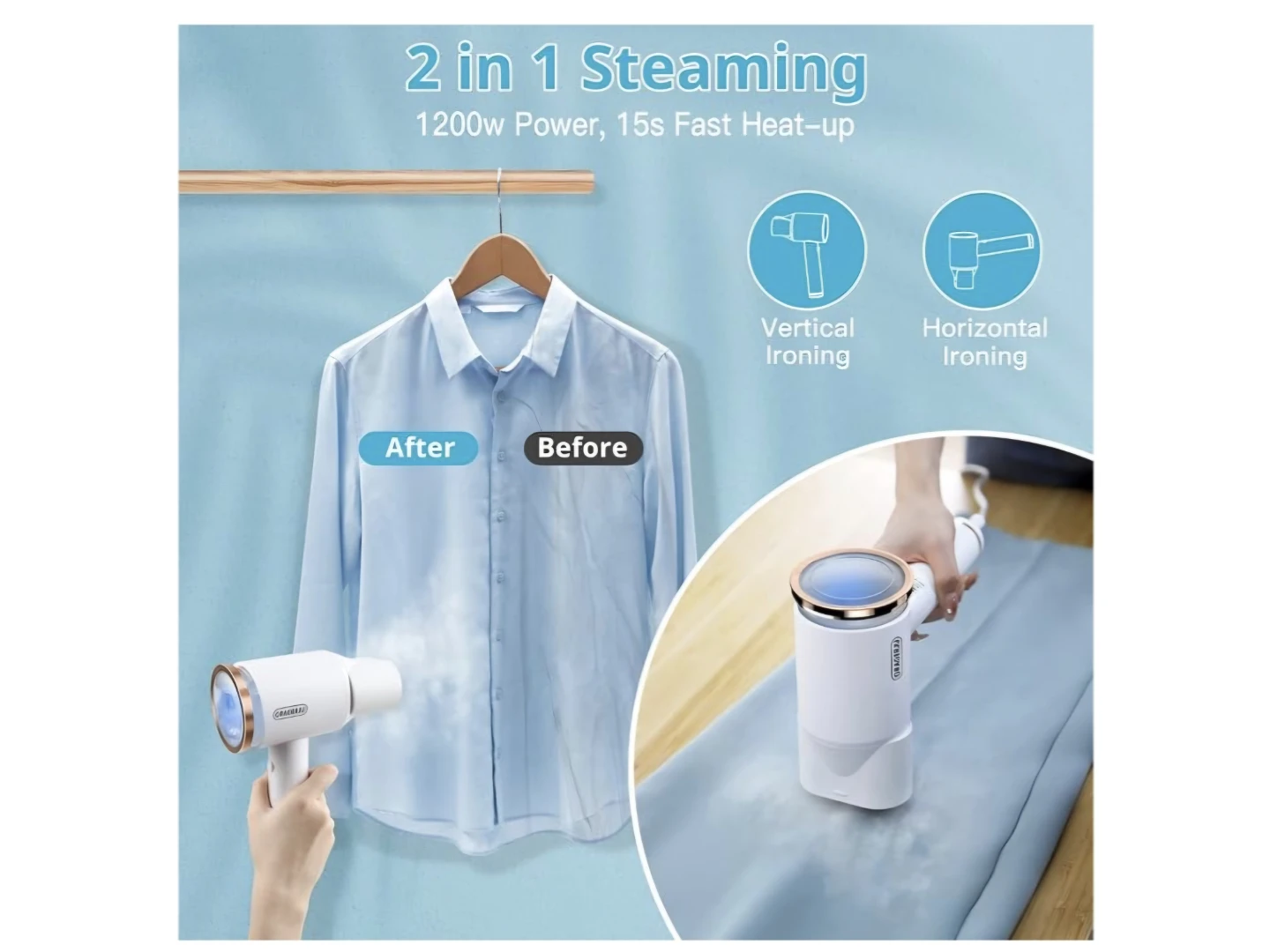 ORAGERJU Handheld Garment Steamer - photo 2