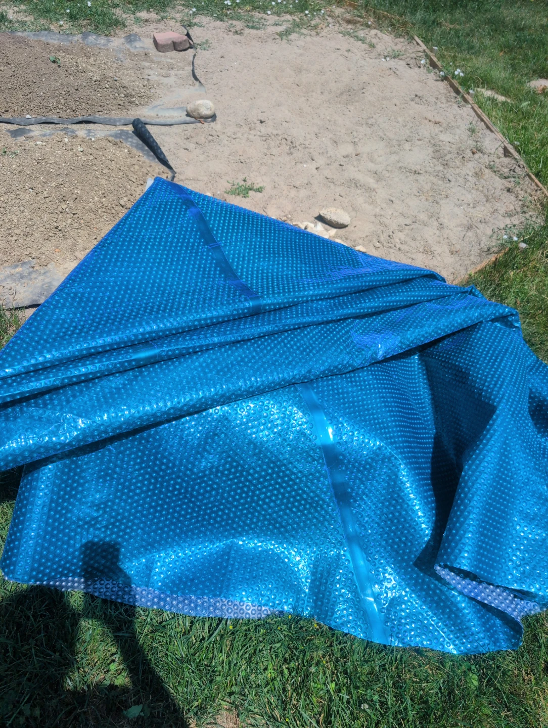 Blue Solar Pool Cover used