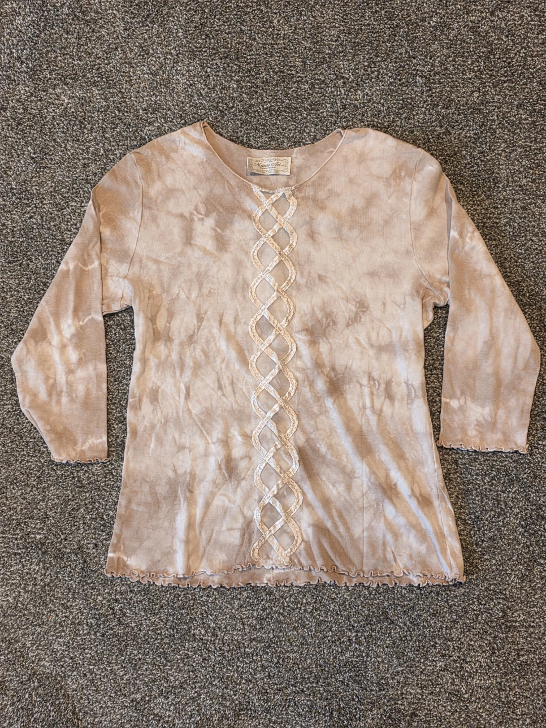 Nature Art Lynn Yang Tie-Dye Top - Sz Large