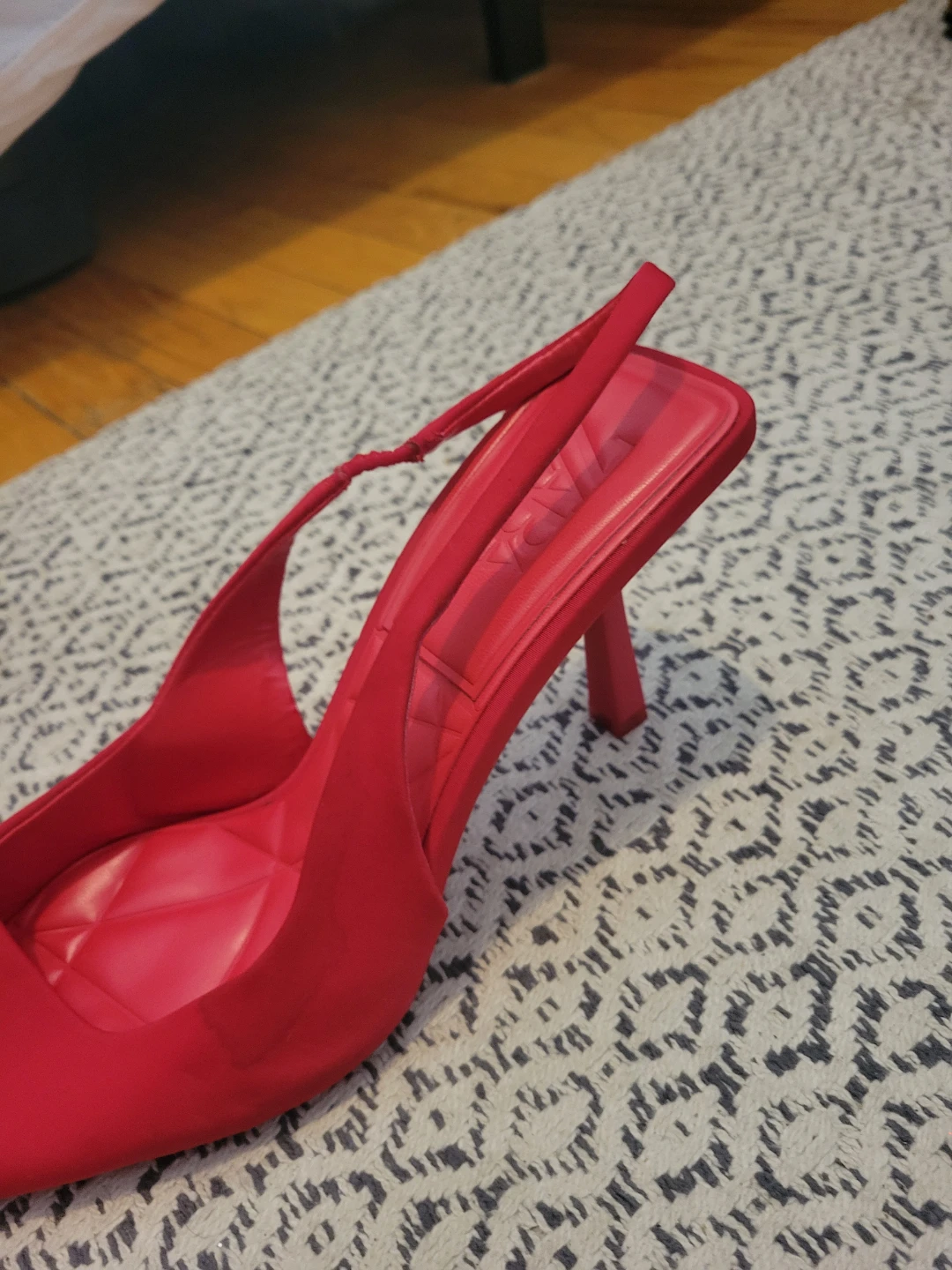 ZARA Red Slingback Heels - Size 40 - photo 2