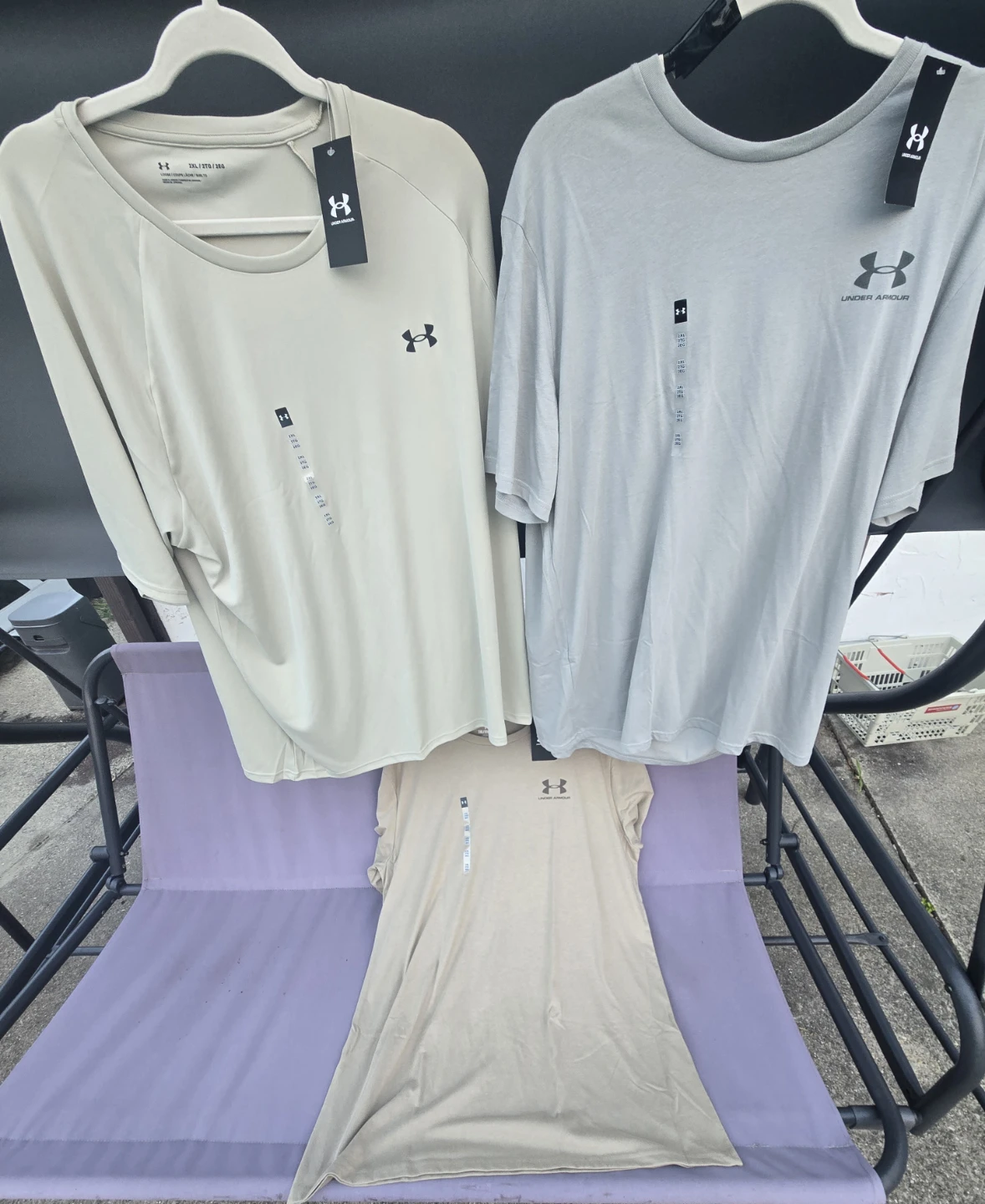 NWT Men's Under Armour Men’s TEES. XXL, 2XL. 3 shirts.