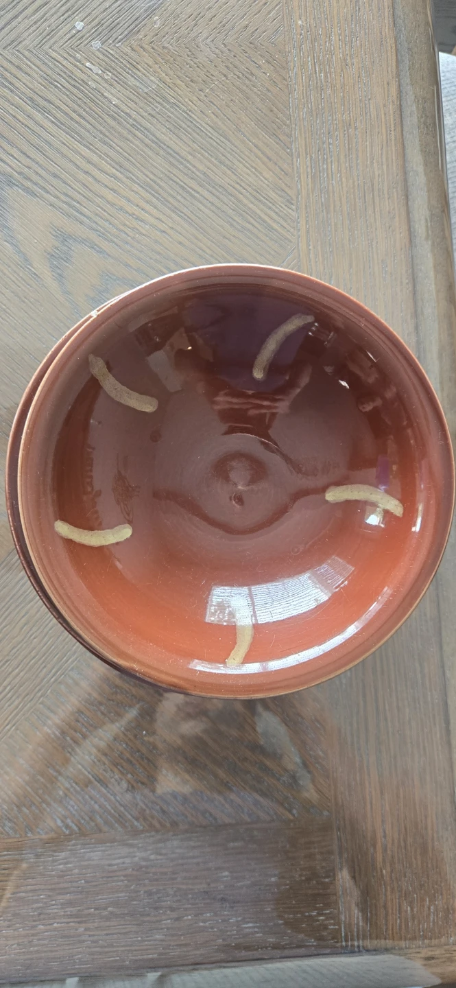 Set of 5 Brown Ceramic Bowls