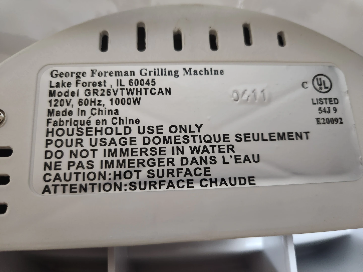 George Foreman Lean Mean Fat Grilling Machine GR26VT - photo 3