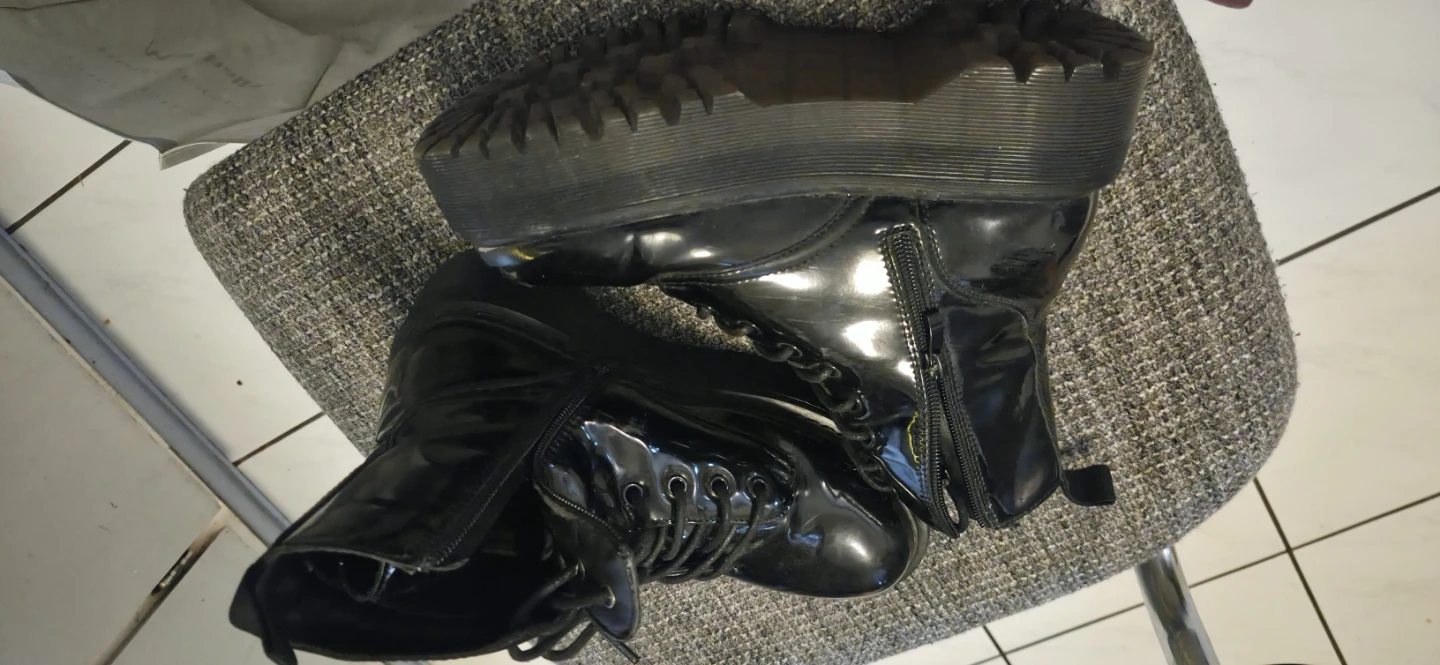 Daria Black Platform Boots