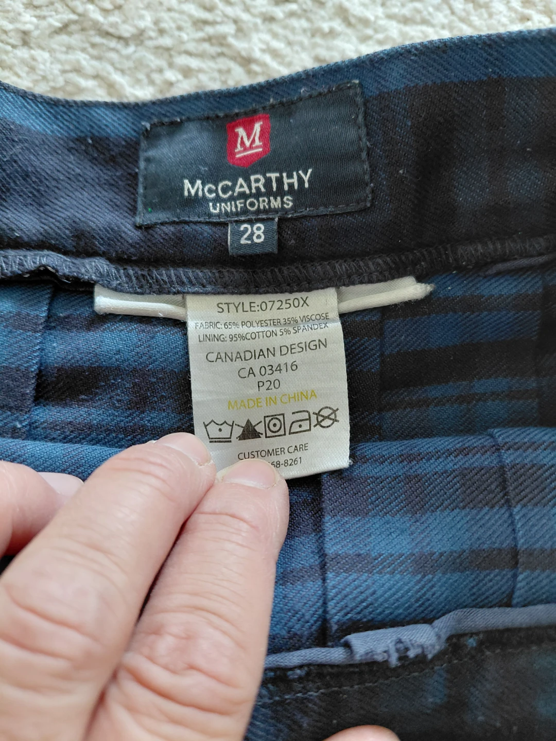 McCarthy Uniforms Plaid Skirt - Size 28 - photo 2
