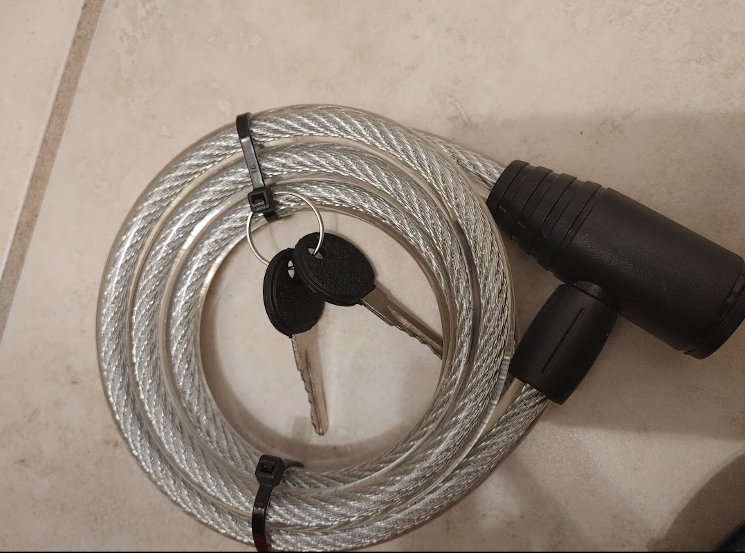 Cable Lock with 2 Keys - photo 2