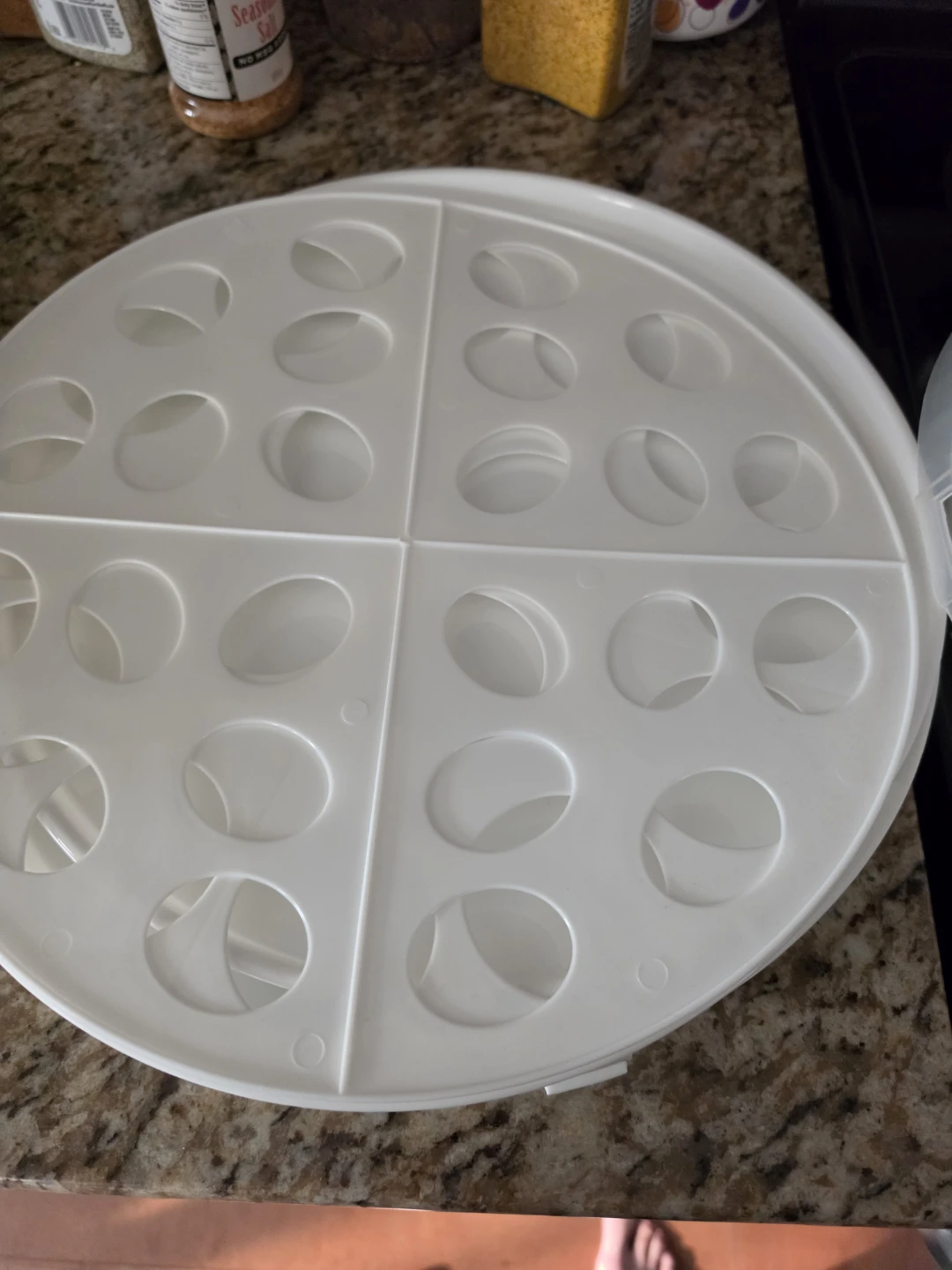 Chefables Round Divided Serving Platter with Lid - photo 3