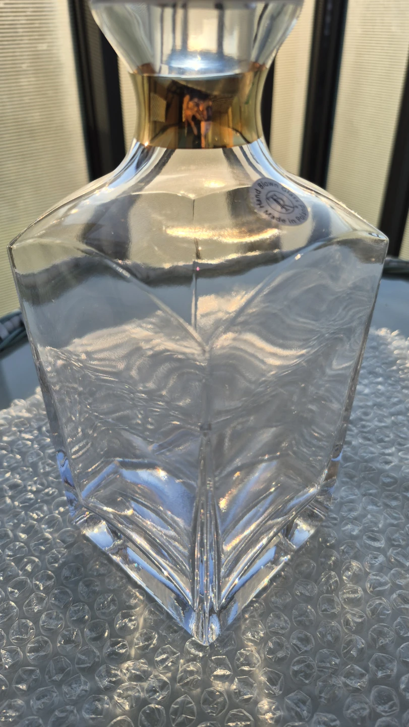 Hand Blown Glass Decanter with Stopper - Made in Poland - photo 4