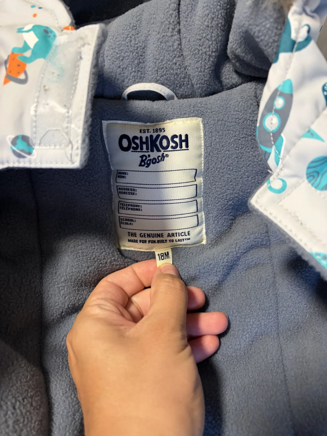 OshKosh B'gosh Snowsuit - 18M