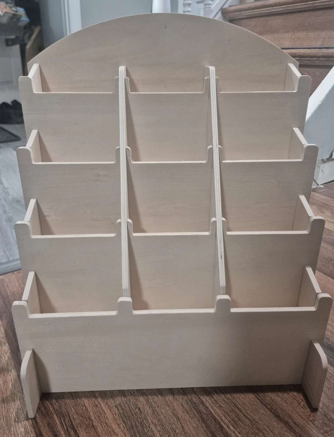4 Tier Wooden Display Stand Beige - photo 3