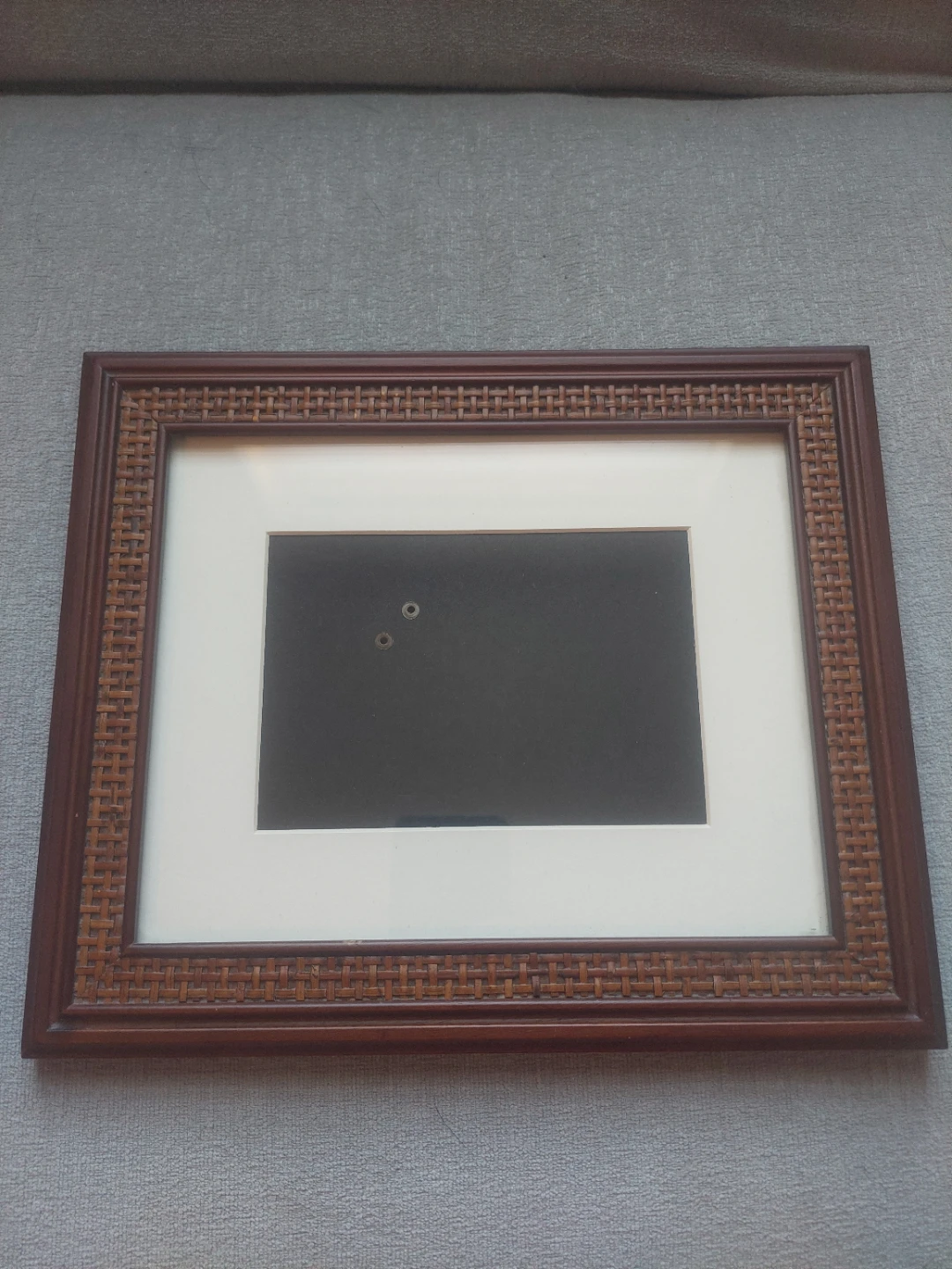 Brown Wicker Accent Picture Frame 10.5" x 12.5" - photo 2