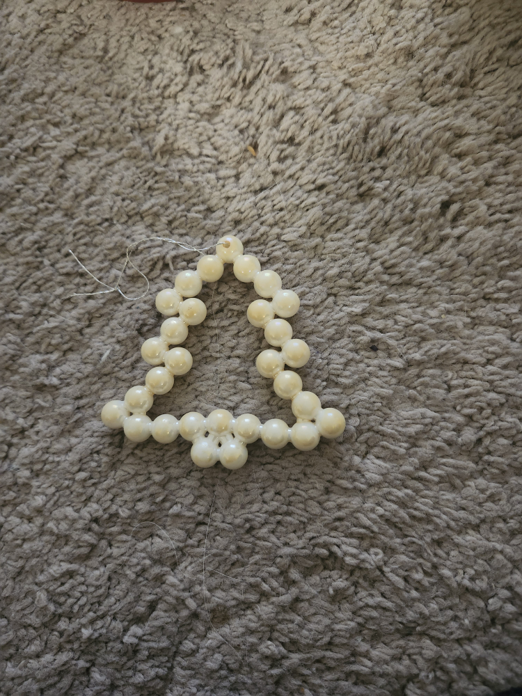 Beaded Christmas Tree Ornament