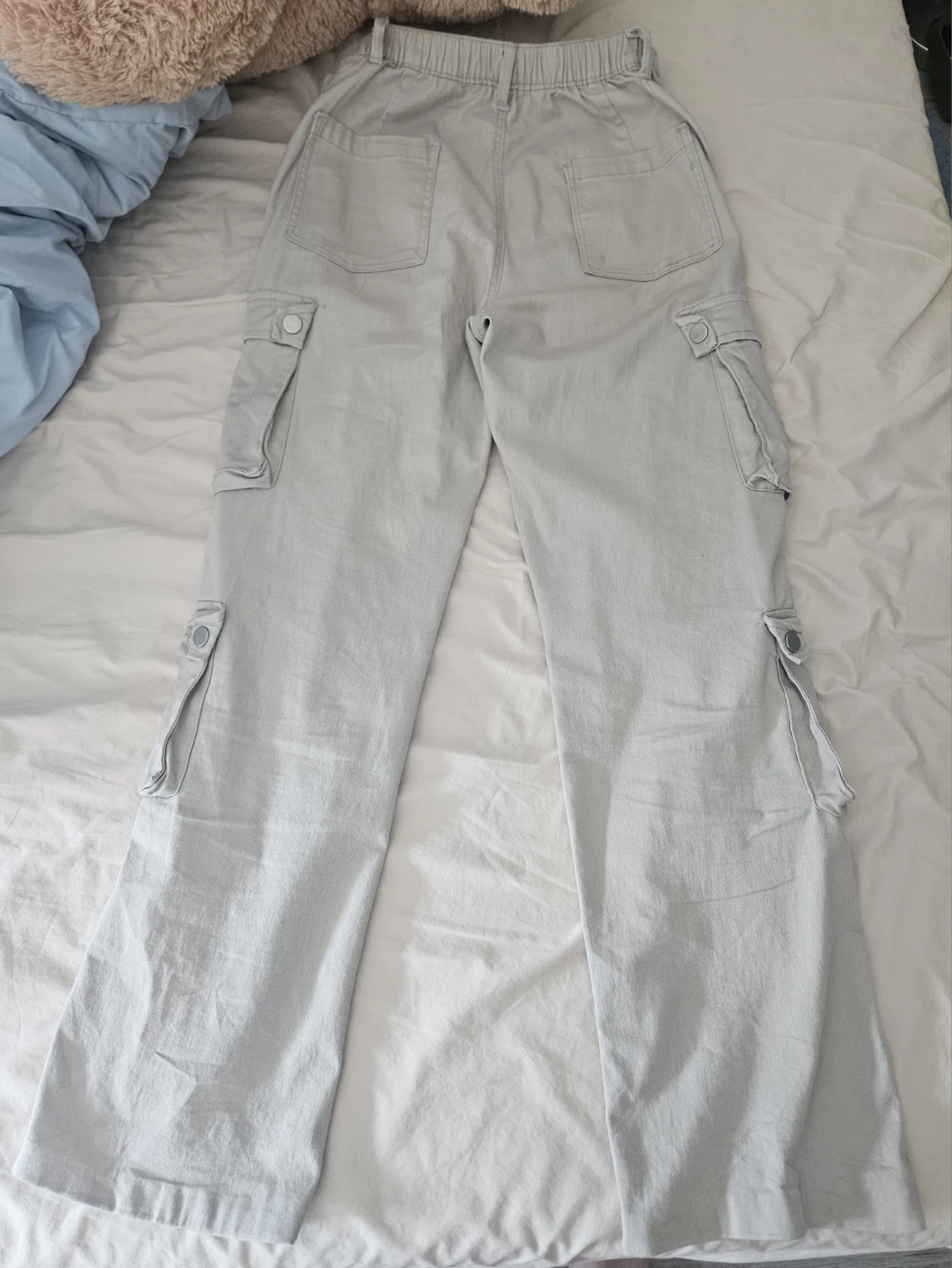 Beige Multi-Pocket Cargo Pants - photo 2
